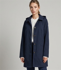 Saki - Carline Coat - Navy - Blå